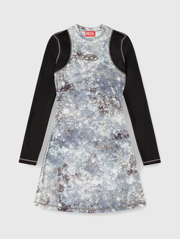 D-VANNE dress with contrast sleeves - 4