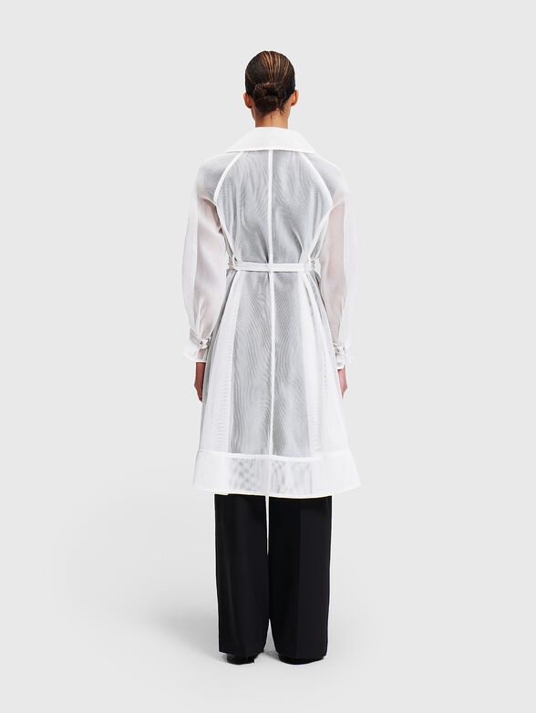 Mesh coat with belt BY HUN KIM - 3