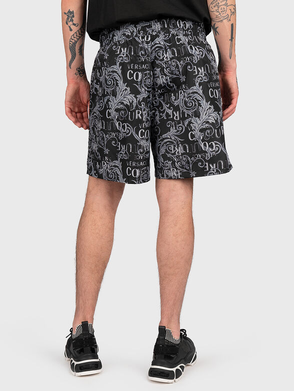 Black printed shorts - 2