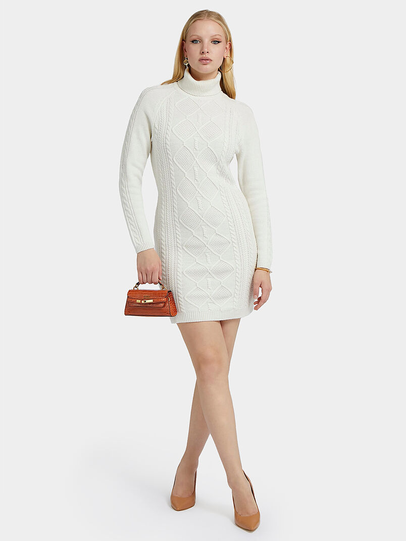 ELISABETH knit dress with turtleneck - 3