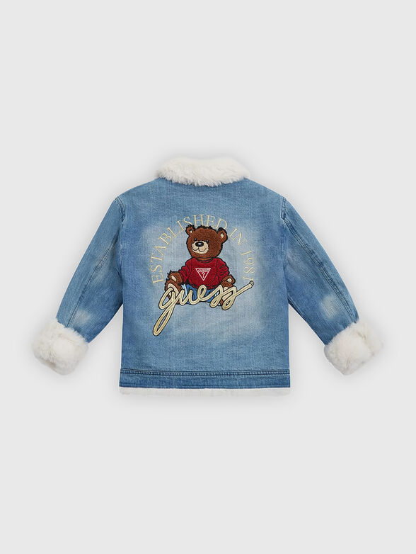 Denim jacket with accent back - 2