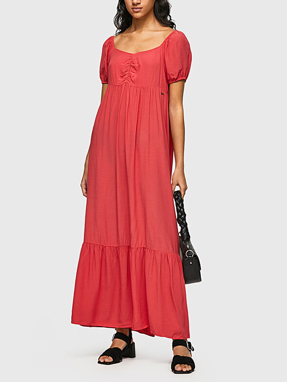 BERNARDETTE maxi dress with puff sleeves - 4