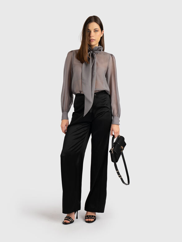 ELEGANT shirt with accent ribbon - 2