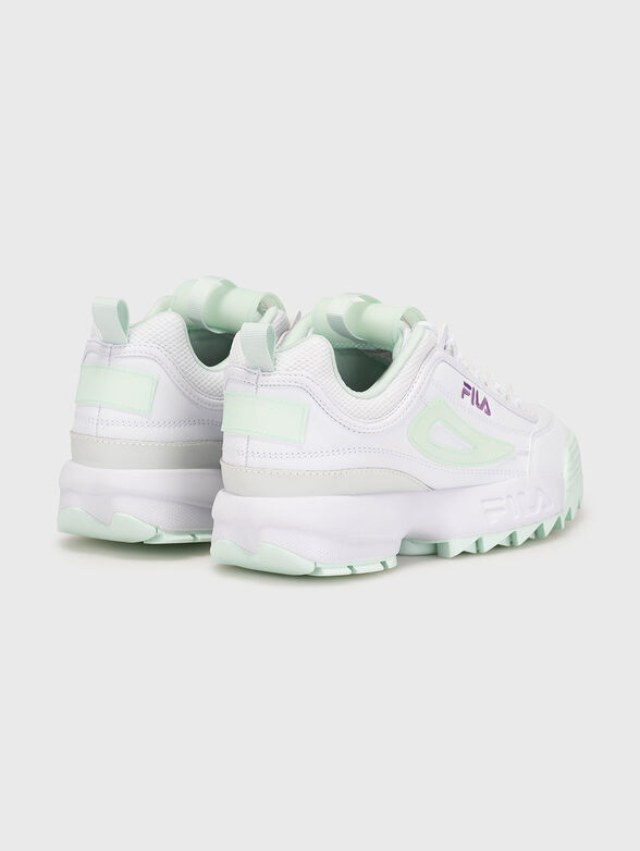 DISRUPTOR T white sports shoes with logo - 3