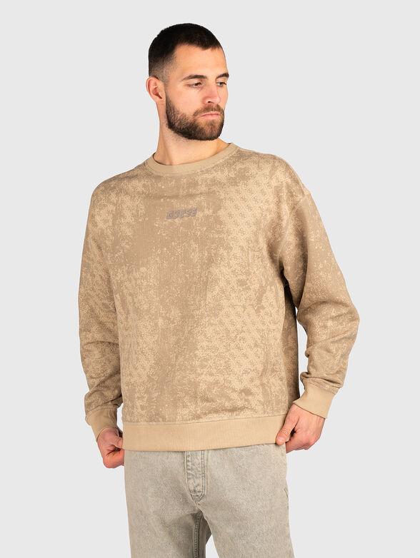 Cotton sweatshirt with 4G logo print - 1