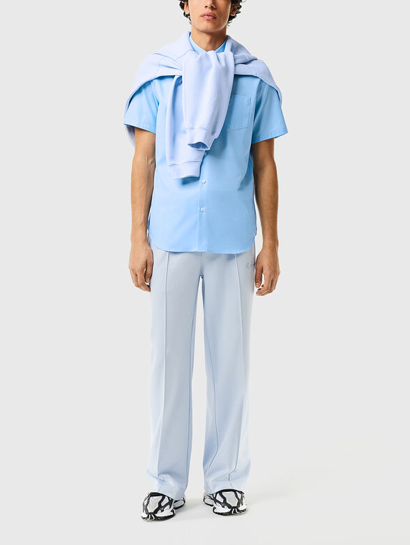 Short sleeve shirt in blue  - 2