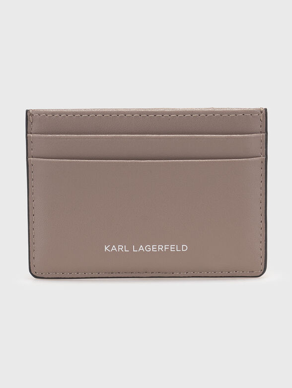 Leather cardholder with logo detail - 2