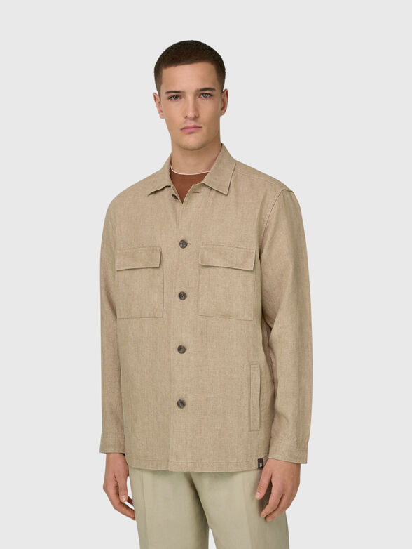 Linen outer shirt - 1