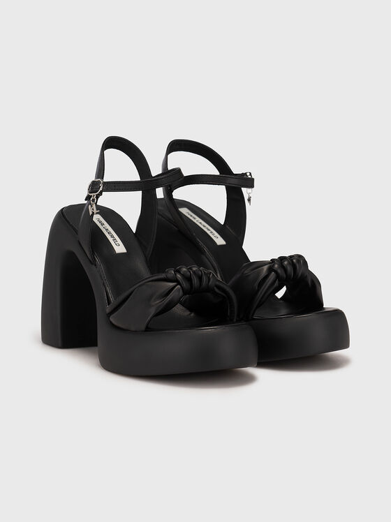 ASTRAGON HI black heeled sandals - 2