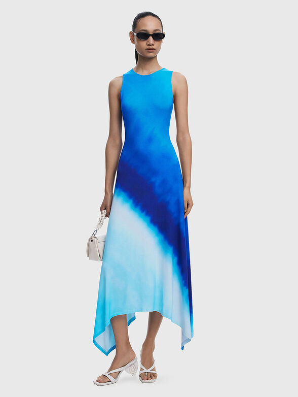 ORBIT midi dress with oval neckline - 1