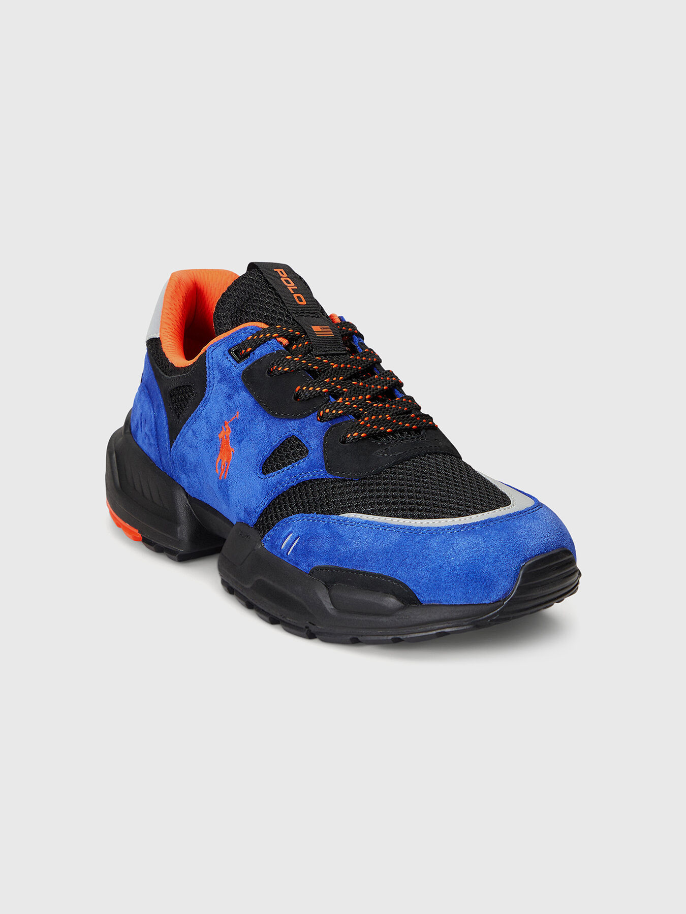 靴 RALPH LAUREN ANTONY Multicoloured suede sports shoes brand POLO RALPH LAUREN