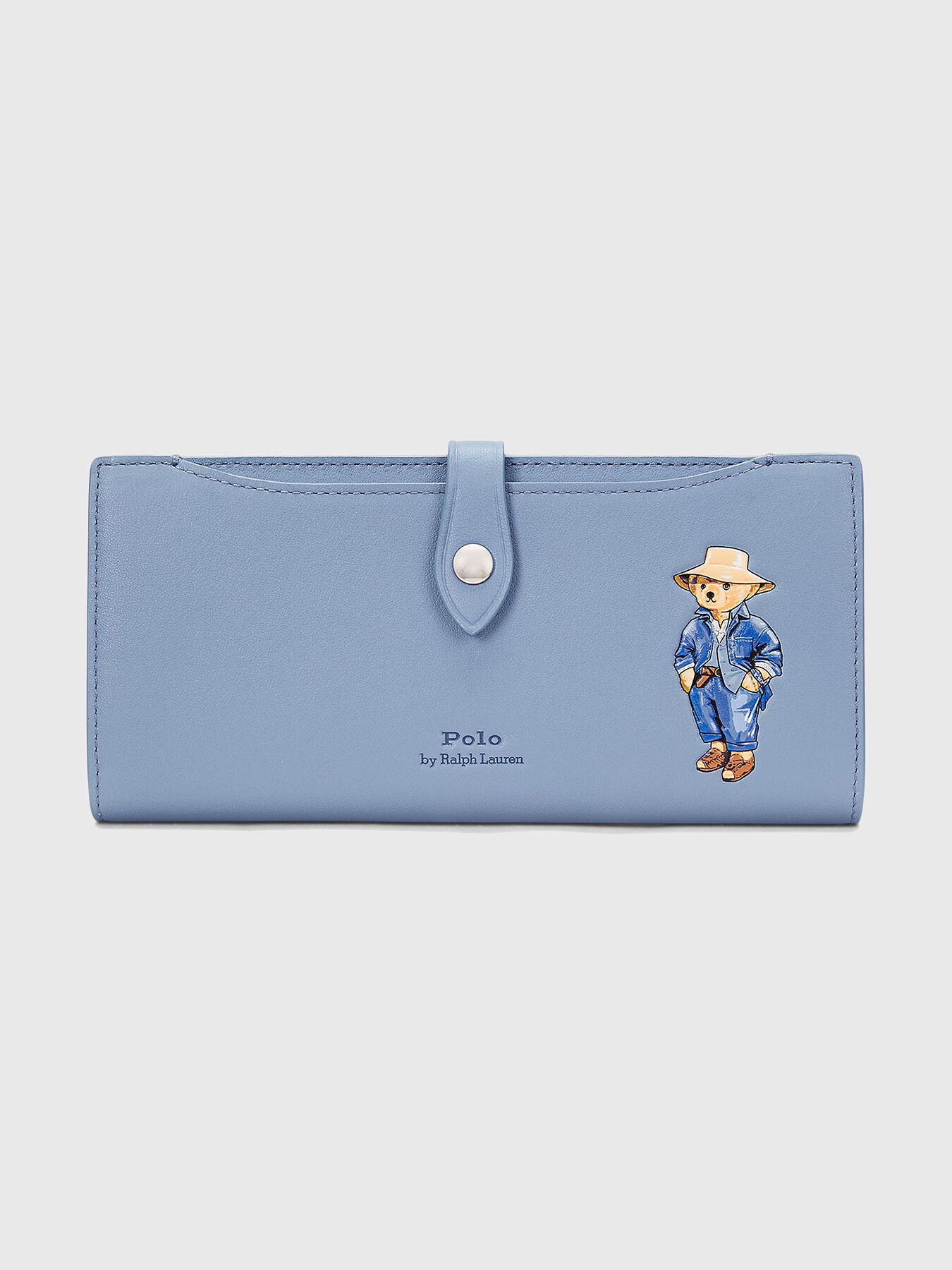 【POLO RALPH LAUREN】Polo Bear Leather Snap Wallet Polo Bear Leather Snap Wallet