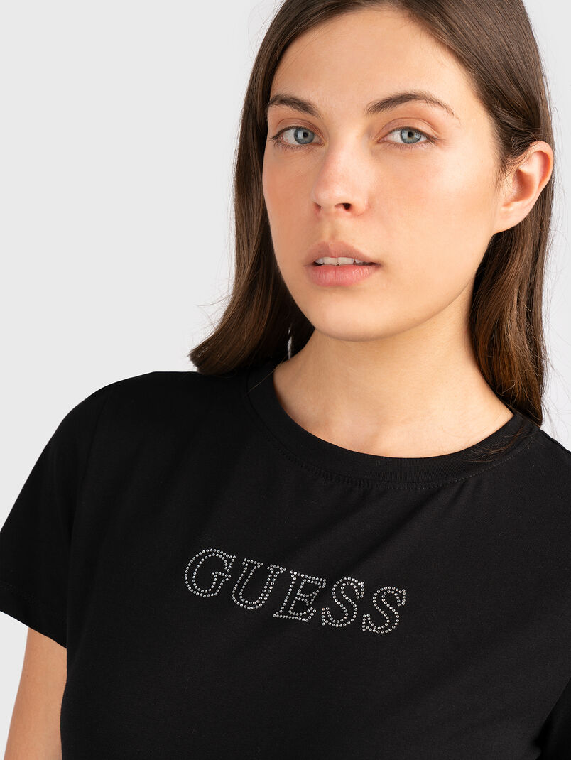 SKYLAR black T-shirt with logo - 3