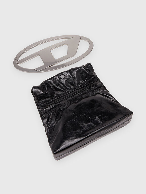 BIG-D POUCH leather clutch with logo accent - 5