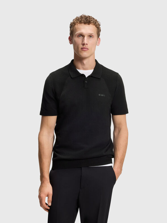 Black polo shirt - 1
