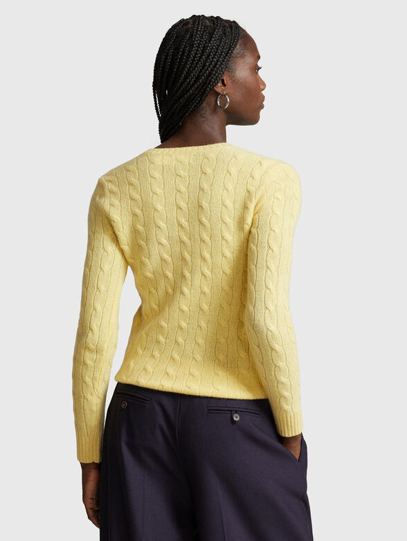 Cashmere blend yellow sweater  - 3