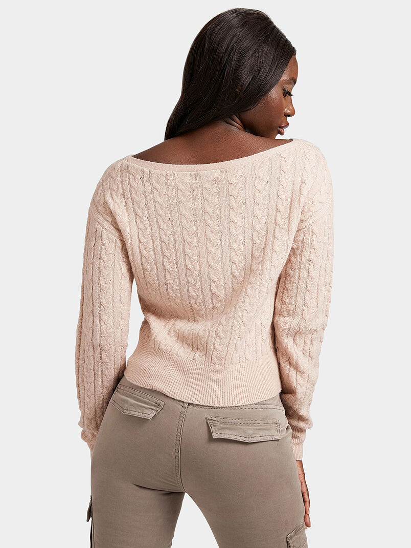 TANYA Sweater with metal logo detail  - 3