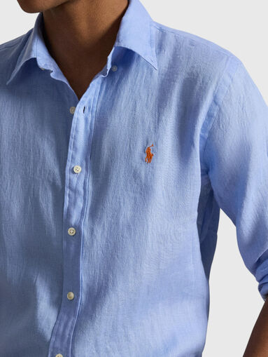 Long-sleeved linen shirt - 5