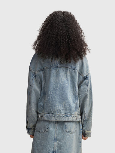LOU denim jacket with print - 3