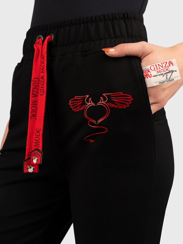 JL010 sports pants with print - 4
