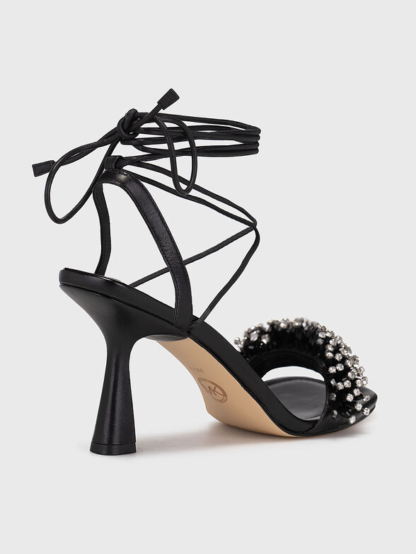 LUCIA leather heeled sandals - 3
