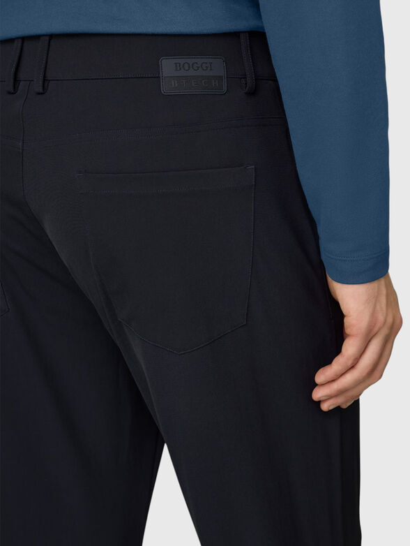 Straight-leg trouser in dark blue - 3