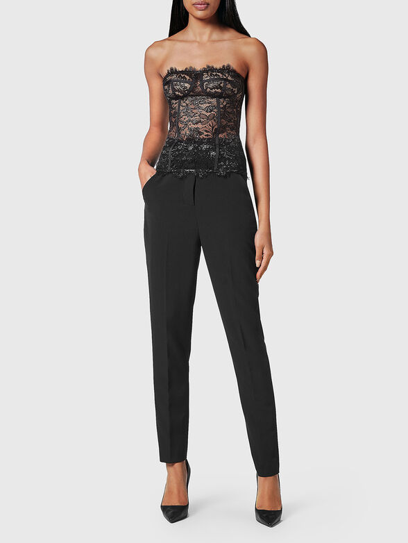 Black lace bustier - 1