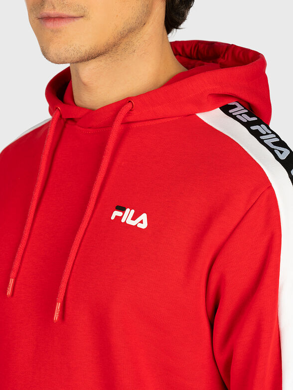 TEFO black sweatshirt with logo branding  - 2