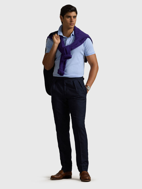 Polo shirt in light blue colour - 1