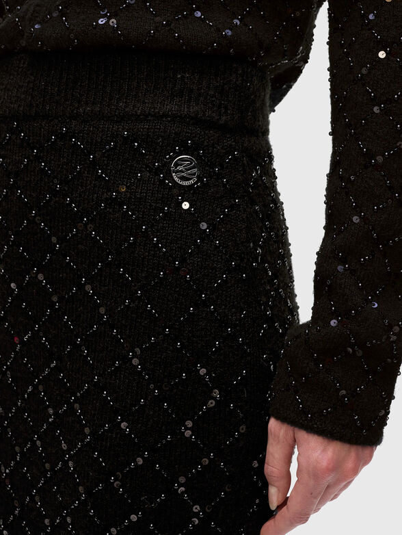 Sequin knit skirt - 3