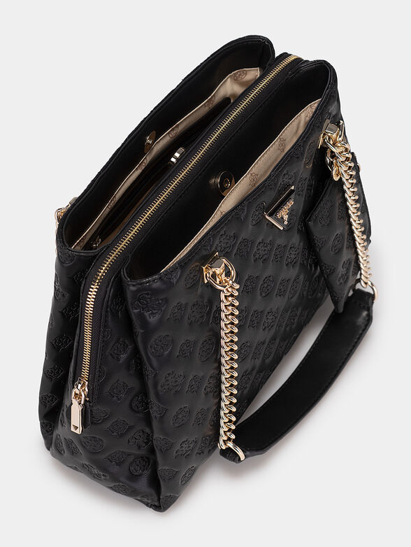 LA FEMME black bag with a detachable purse - 4