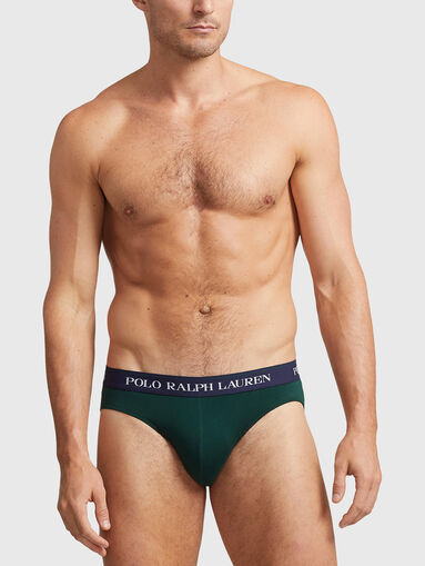 Set of three pairs of logo briefs - 5