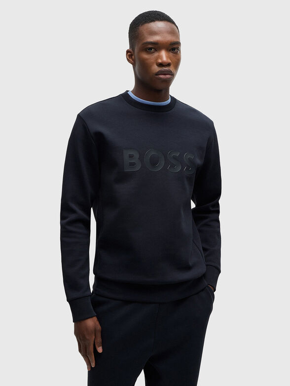 SALBO black sweatshirt with logo - 1