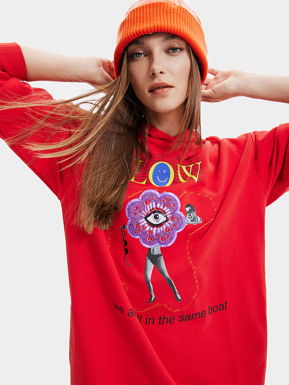 FLOW dress with hood - 4