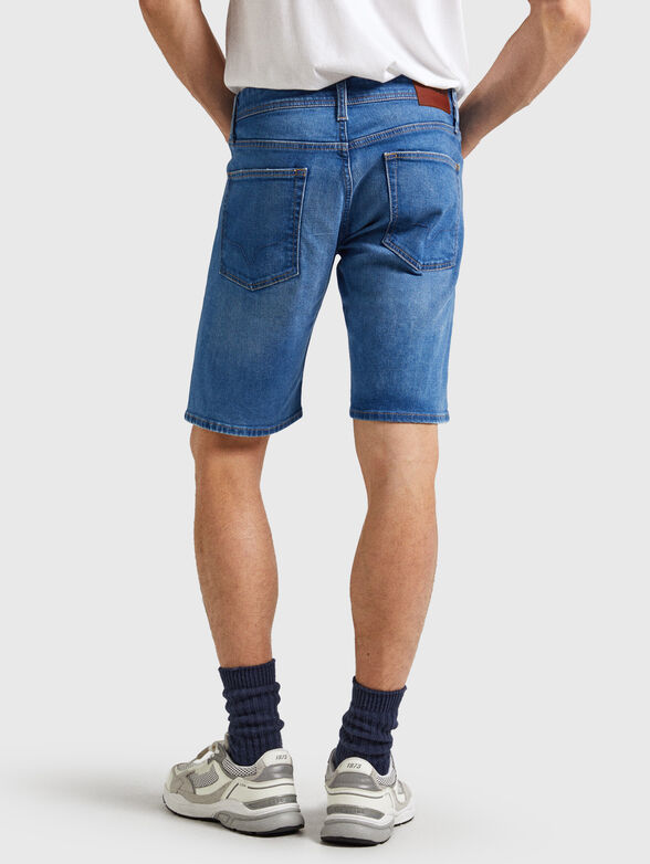 Denim shorts with washed effect - 1