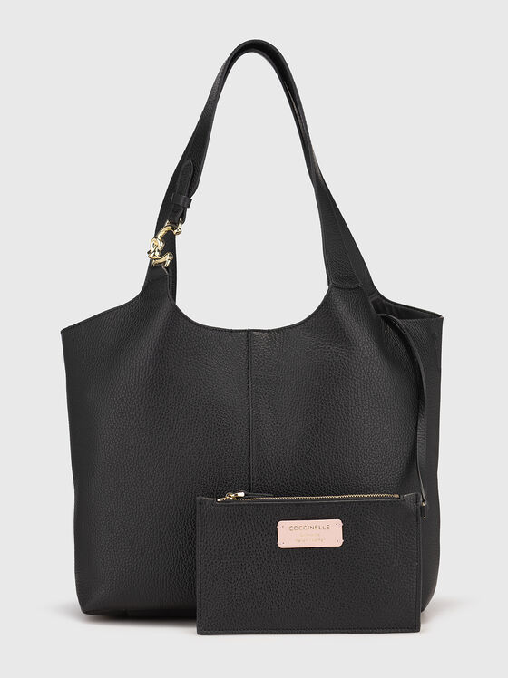Large leather bag with tote bag - 1