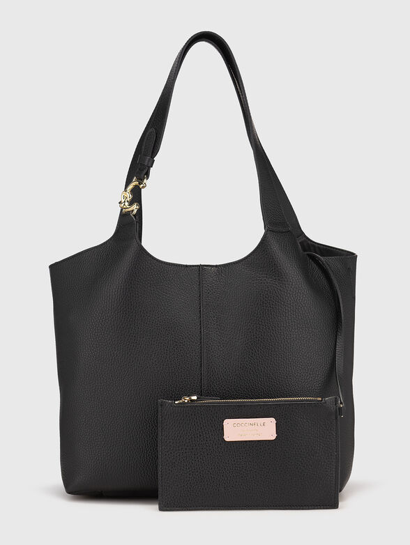Large leather bag with tote bag - 1