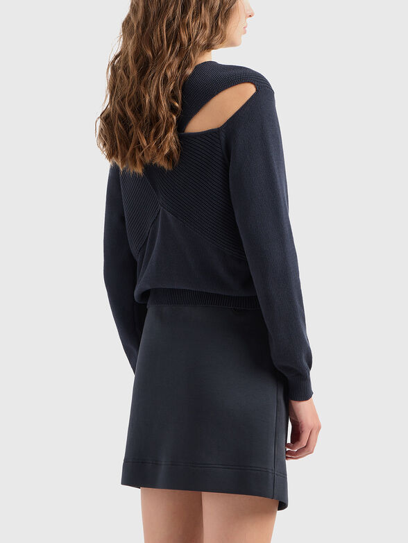 Sweater with accent back - 1