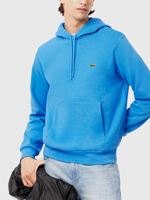 Hooded sweatshirt with logo accent - 1