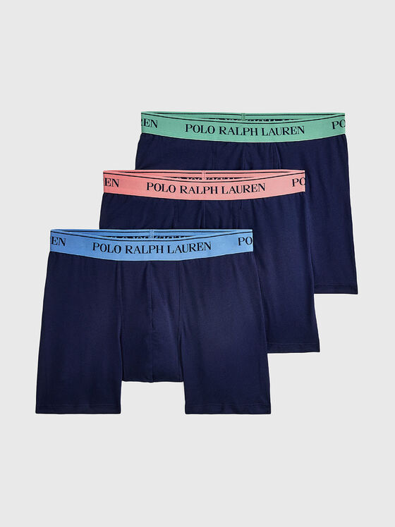 Set of three pairs of boxer with logo - 1