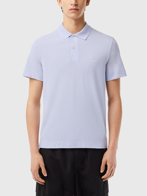 Logo-detail polo shirt in black - 1