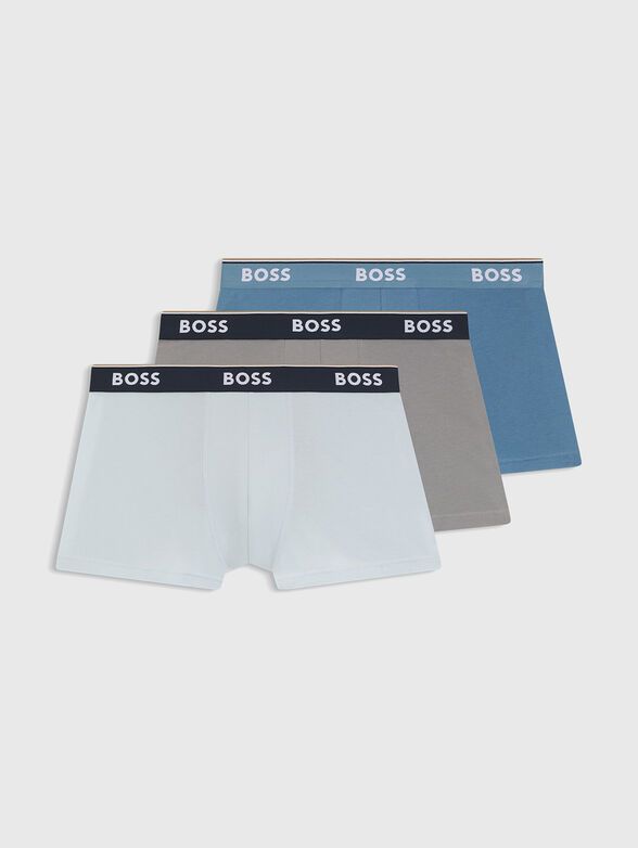 Set of three pairs of boxer shorts with a logo - 1
