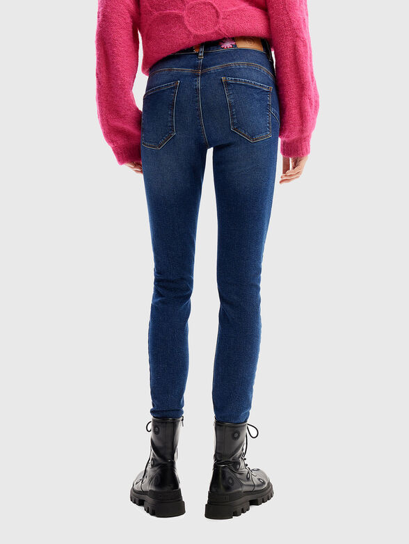 Slim jeans with floral embroidery - 2