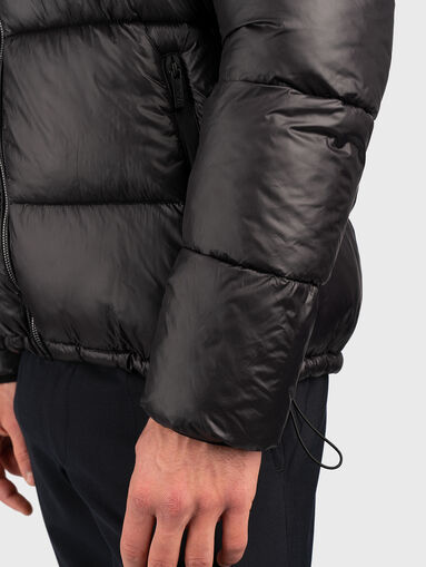 Black jacket with quilted effect  - 4