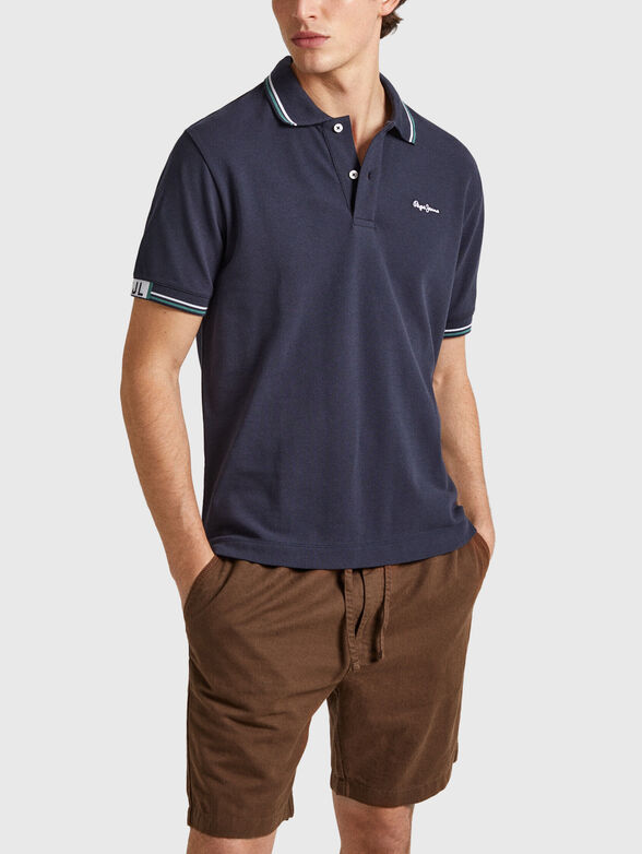 HARLEY dark blue polo-shirt - 1
