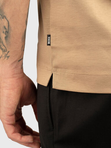 Cotton T-shirt with oval neckline - 5