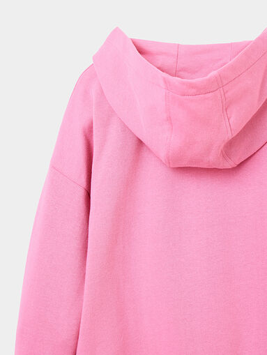 Sweater dress with hood and Pink Panther print - 5