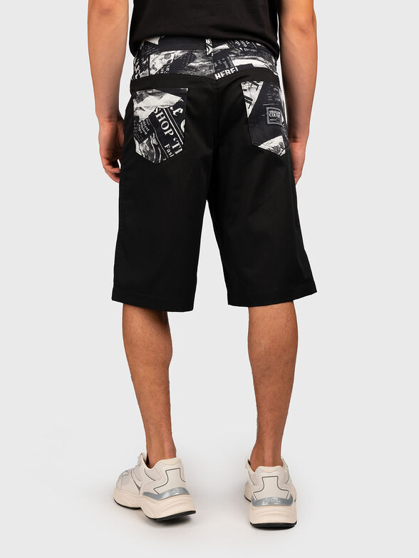Black shorts with print accents - 2