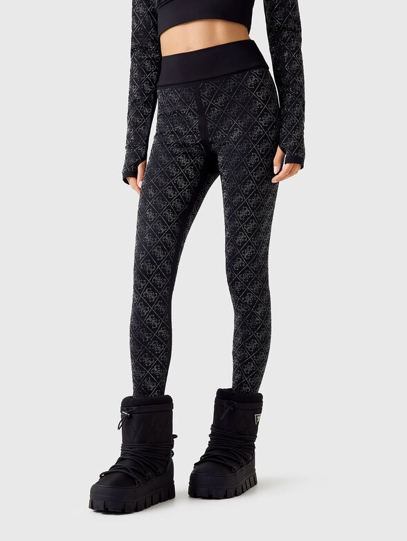 DEBBY leggings with applied 4G rhinestones - 1