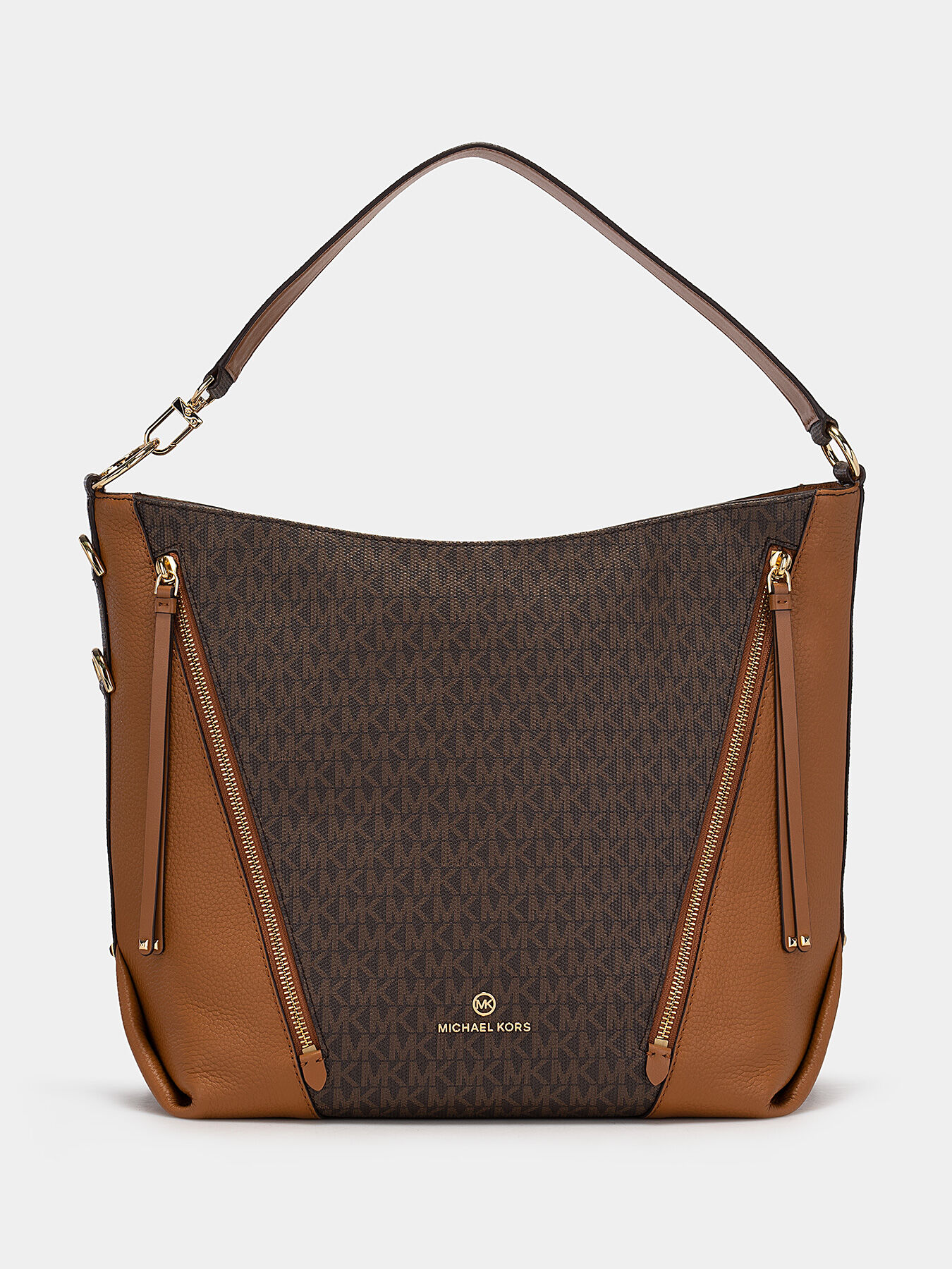 BROOKLYN hobo bag with monogram logo print brand MICHAEL KORS Globalbrandsstore en